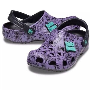 NWT Disney The Haunted Mansion Wallpaper Clogs for Adults by Crocs M6/W8